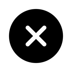 Obraz premium close glyph icon