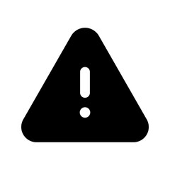 warning glyph icon