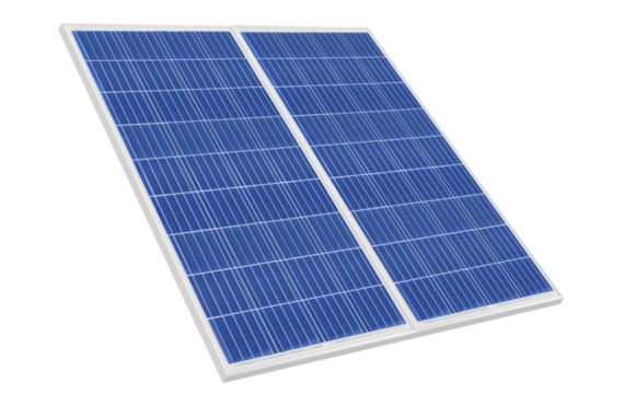 Solar panels (solar cell) in solar farm with sun lighting to create the clean electric power PNG transparent