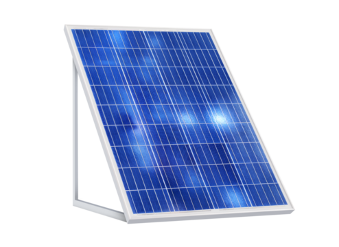 Solar panels (solar cell) in solar farm with sun lighting to create the clean electric power PNG transparent