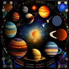 planets and space