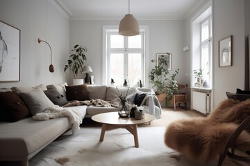  interior background of modern and simple living room