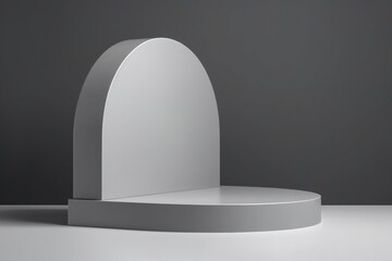 mockup podium for display product white background