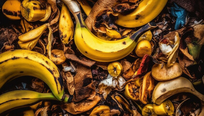 Fresh organic fruit collection, a healthy snack generated by AI