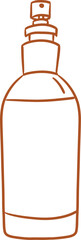 self care things_element_hand drawing style_transparent background_eps_spary bottle 