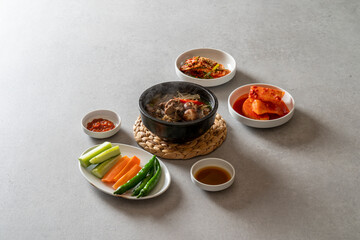 Korean food dish meal Beef Stew Bulgogi