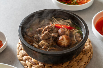 Korean food dish meal Beef Stew Bulgogi