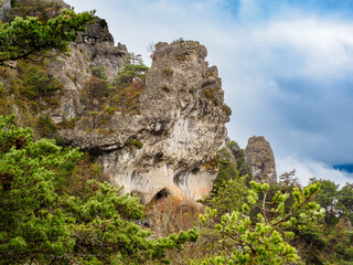 Chaos of Montpellier-le-Vieux in Cevennes National Park, France