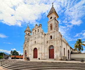 Church Iglesia de Guadalupe, Nicaragua, constructed in 1624 by Benedictine monks and reconstructed...