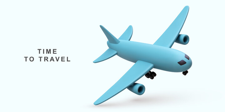 3d Realistic design of Travel concept. Vector illustration.