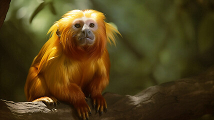 Obraz premium Golden Lion Tamarin Portrait