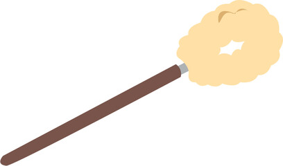 Wooden brush element. Zero waste household. Plastic free clean