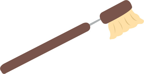 Wooden brush element. Zero waste household. Plastic free clean