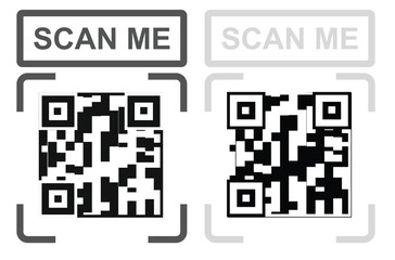 Scan me icon. vector illustration