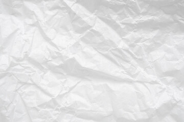 Abstract white crumpled and creased recycle paper texture background