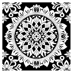 black and white lace pattern