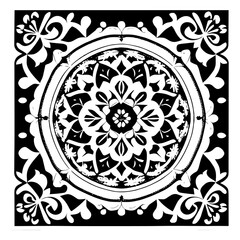 ornamental round lace ornament