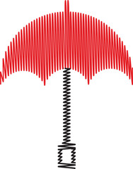 Illustration vector graphic of umbrella