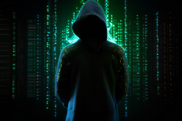 Faceless hacker in the dark hoodie: advanced cybersecurity for minimizing the impact of their cyber attacks