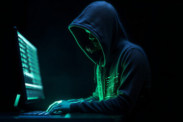 Faceless hacker: advanced cybersecurity for preventing ransomware attacks and data loss