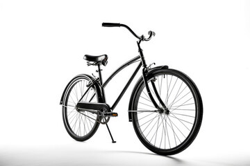 Bicycle On White Background. Generative AI