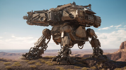 Steampunk Mech Robot
Generative AI Technology