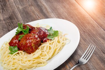 Homemade tasty fresh dish on desk