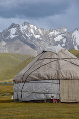 camping in the mountains