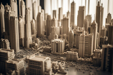 Fototapeta na wymiar Creating urban landscape with tall building , Generative AI