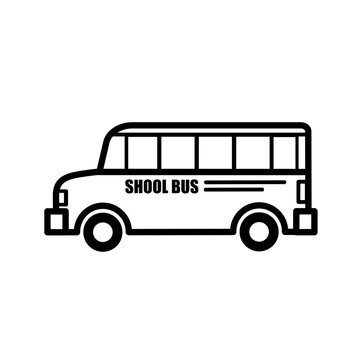 School Bus Vector Icon