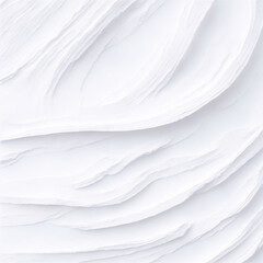 Generative AI white textured acrylic waves and stripes paint brushstrokes background, design element
