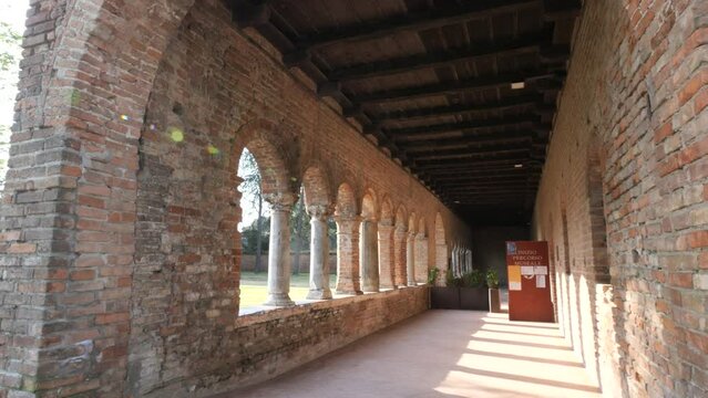 Delta Po Biosphere Reserve, Italy, the loggia of the Ragione palace