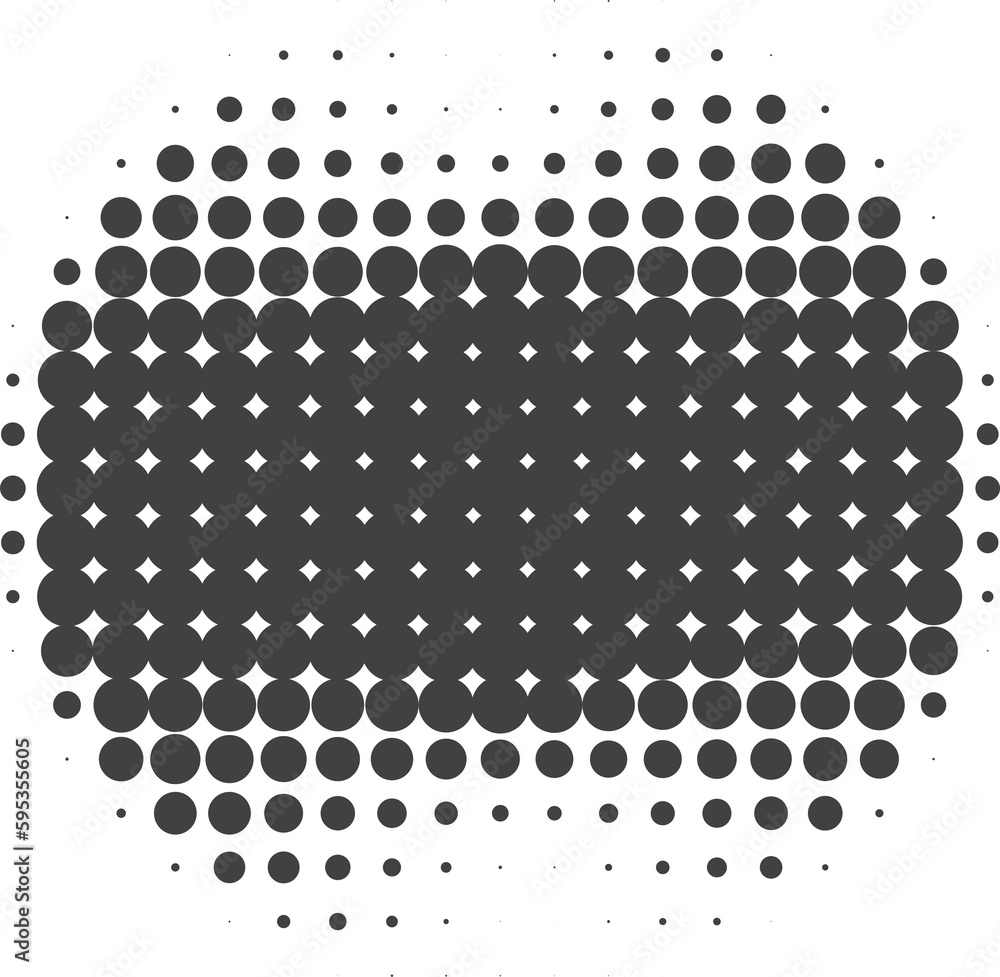 Poster circle dots with halftone pattern. round gradient background. elements with gradation points texture