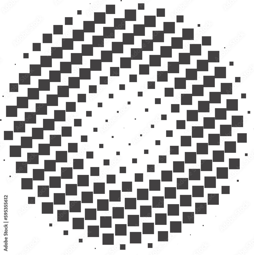 Poster circle dots with halftone pattern. round gradient background. elements with gradation points texture