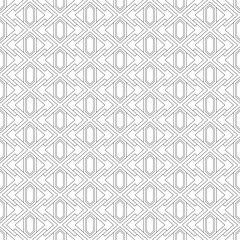 Vector seamless pattern. Modern stylish texture. Monochrome, linear abstract background.