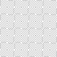 Vector seamless pattern. Modern stylish texture. Monochrome, linear abstract background.