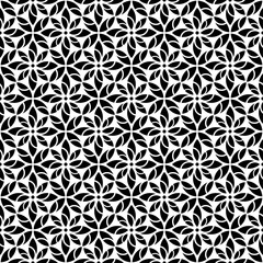Vector seamless models. Modern stylish texture. Composition from regularly repeating geometrical element. Monochrome, simple. Vector illustrations.