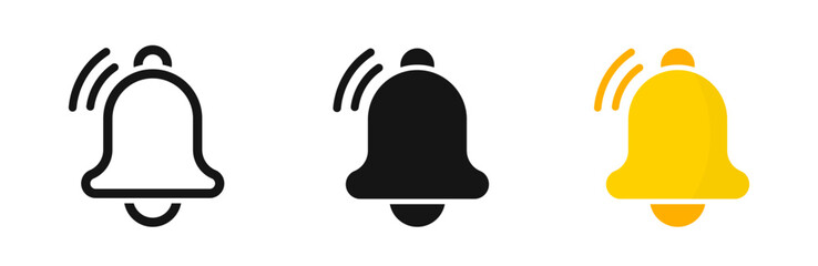 Notification bell vector icons. Bell icon set. EPS 10