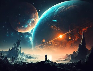 science fiction wallpaper universe