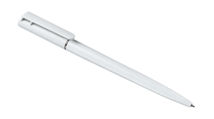 White ballpoint pen cut out