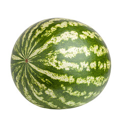 Watermelon isolated on white background, full depth of field