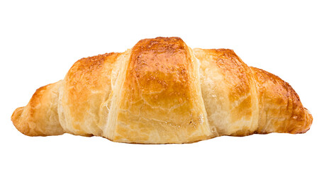 croissant, isolated on white background, full depth of field