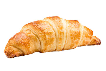 croissant, isolated on white background, full depth of field