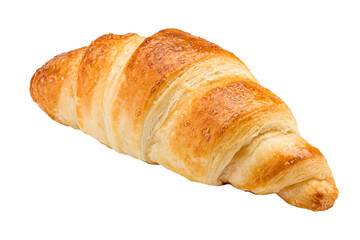 croissant, isolated on white background, full depth of field