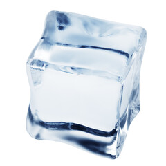 ice cube, isolated on white background, clipping path, full depth of field