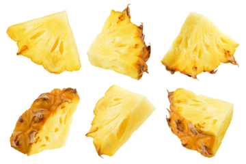 pineapple isolated on white background, full depth of field