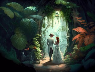 wedding in jungle