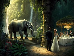 wedding in jungle