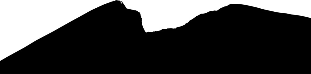 Snowdonia Nantlle Ridge silhouette