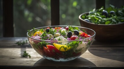 The Perfect Mix: A colorful and refreshing Greek salad